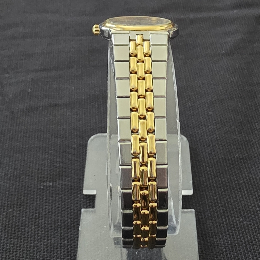 VTG Movado Ladies Two Tone Stainless Steel Bracelet Watch For Parts Or Repair - Picture 2 of 12